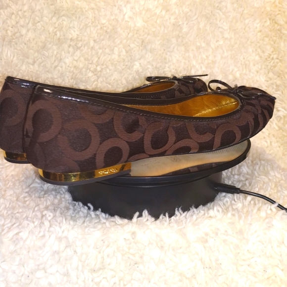 Coach Signature Ballet Flats size 7.5 shoes EUC - Picture 14 of 16